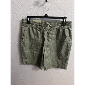 Goodfellow Men's Pull On Shorts Green & Black Size Small